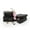 Black, variant on Unikpackaging Set of 3, Heart Shaped Flower/Gift Boxes, White