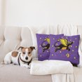 thumbnail image 4 of Ambesonne Dragon Throw Pillow Cover 2 Pack, Moon and the Stars at Night, 24", Blue Violet Yellow, 4 of 5
