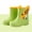 F-46Green, variant on ZHOGXU Children Kids Girls Boys Rain Boots Non Flat Soled Cute Cartoon Design Comfortable Waterproof Shoes For Outdoor Activities,Green,2.5-3 Years