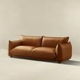 thumbnail image 5 of Ashcroft Furniture Emma Mid Century Modern Luxury Cognac Leather Sofa, 5 of 7