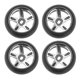 thumbnail image 1 of Neumáticos RC, neumático de goma duradero, neumático de rueda de 5 radios para Wltoys K969 K989 1/28 RC Color titanio Zulema Neumáticos de coche RC, 1 of 8