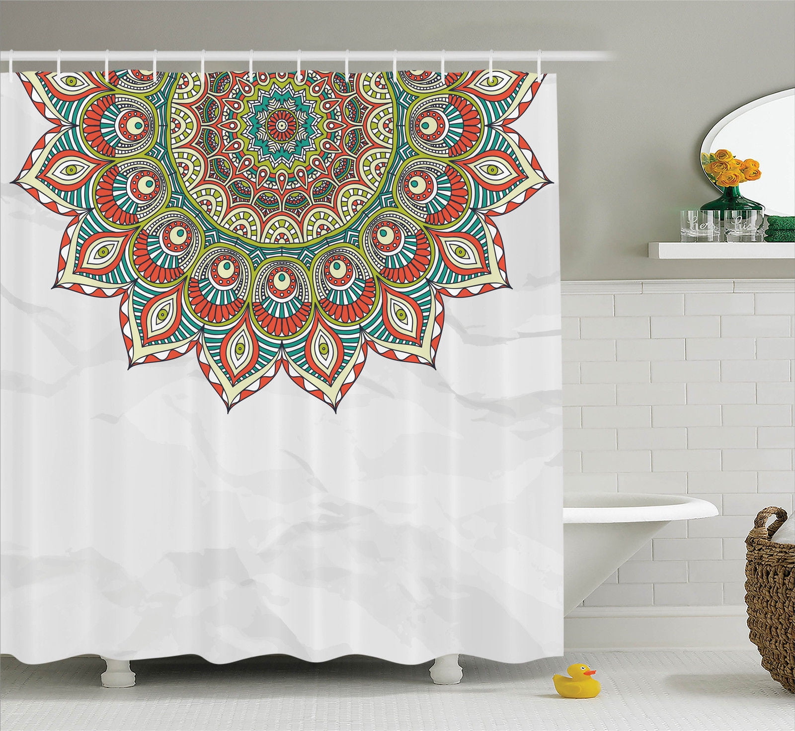 Mandala Decor Arabesque Style Mandala Pattern With "Ramadan" Quote... by Kozmos