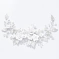 thumbnail image 1 of Tocado de novia con perla plateada y enredadera para el cabello, 1 of 8