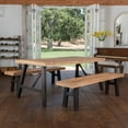 thumbnail image 4 of Ramsey Acacia Wood 3 Piece Dining Picnic Set, 4 of 5