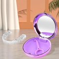 thumbnail image 4 of Travel Retainer Case with Mirror Denture Storage Container with Vent Holes Silicone Liner Orthodontic Storage Boxes Mouth Guard, 4 of 7