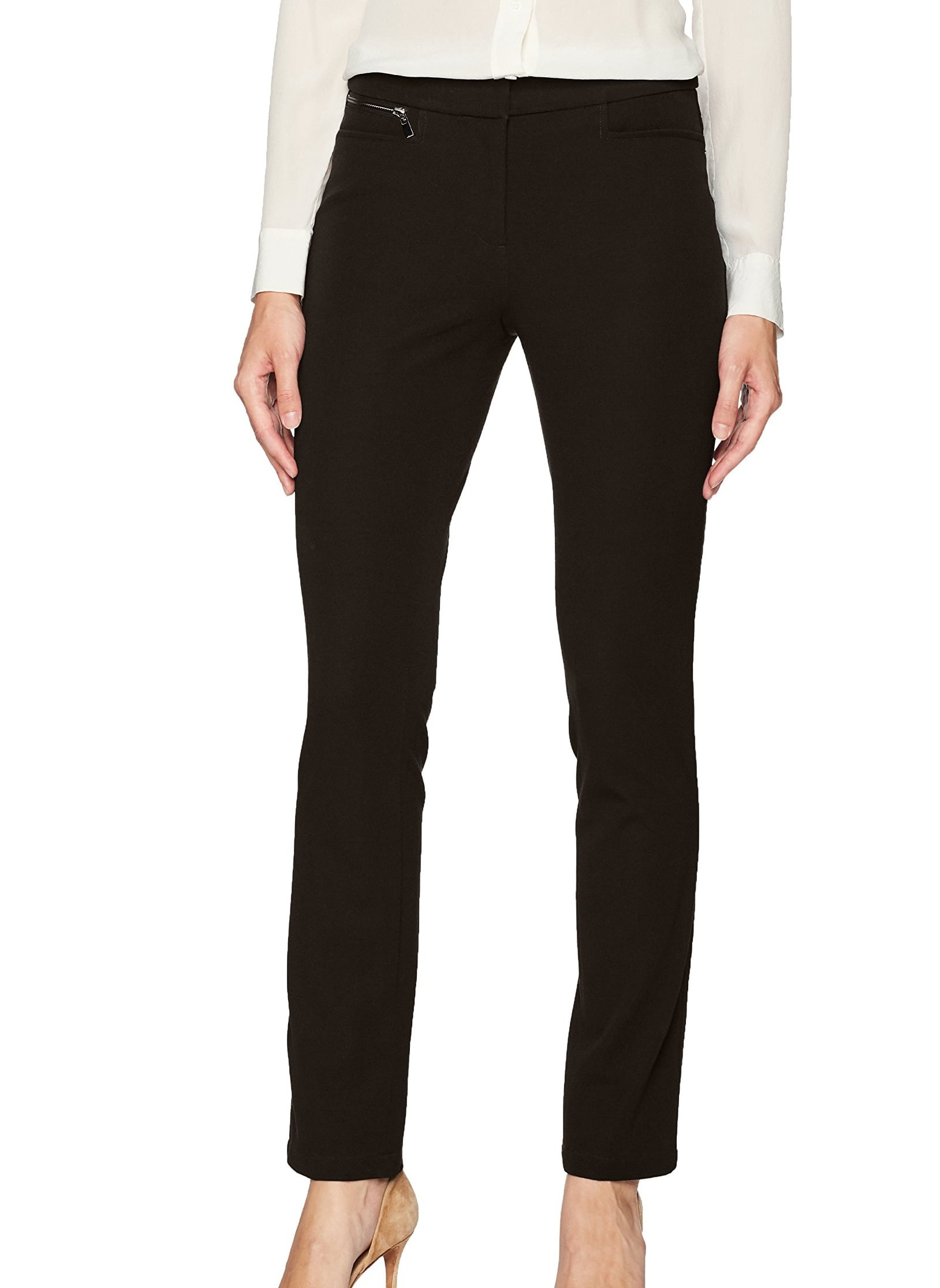 Rafaella Womens Pants Comfort Fit Ridge Twill Stretch 16 Walmart