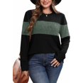 thumbnail image 6 of UZMOG Sweaters for Women, Trendy Color Block Tops Long Sleeve Shirts Early Fall Fashion Winter Clothing, 6 of 6