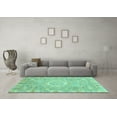 thumbnail image 3 of Ahgly Company Indoor Rectangle Oriental Turquoise Blue Traditional Area Rugs, 6' x 9', 3 of 4