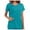 Light Blue, variant on LYMAYTER Women Medical Scrub Tops for S-3XL Comfy Ventilate T-Shirt Square Neckline Medical Workwear Tops