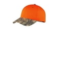 thumbnail image 4 of Port Authority Safety Cap with Camo Brim-One Size (Orange Blaze/Mossy Oak), 4 of 4