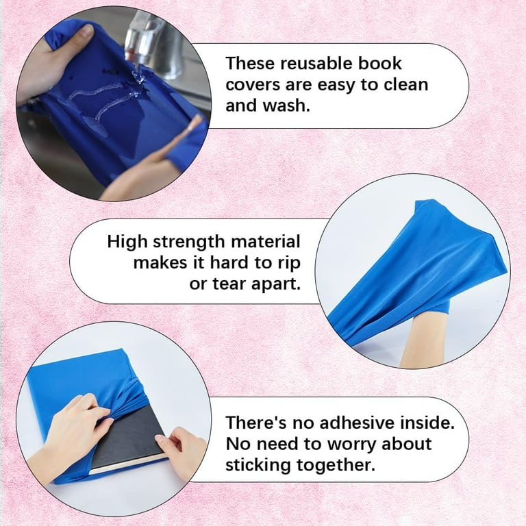 Copertina Elastica Per Libri Mandala - Blu, Lavabile, Per Libri Rigidi - Foto 6