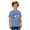 Blue, variant on Boys USA Soccer Letter Print Graphic Tshirts Short Sleeve Round Neck Football Summer Casual Activewear Tees