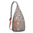 thumbnail image 1 of Cheetah Spot Sling Backpack - Tropical Leopard Design Shoulder Bag, Compact Lightweight Pack for Essentials, 1 of 4