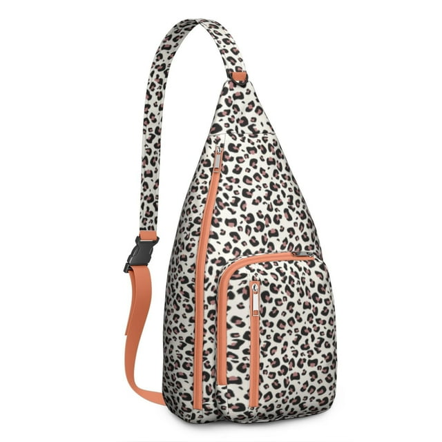 Cheetah Spot Sling Backpack - Tropical Leopard Design Shoulder Bag, Compact Lightweight Pack for Essentials