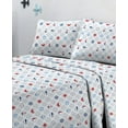 thumbnail image 2 of Sanders Printed Microfiber 3 Pc. Sheet Set, Twin Bedding, Gray, 2 of 3