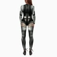thumbnail image 3 of Combinaison Imprimée 3D pour Femmes, Manches Longues, Design Unique, 3 of 4