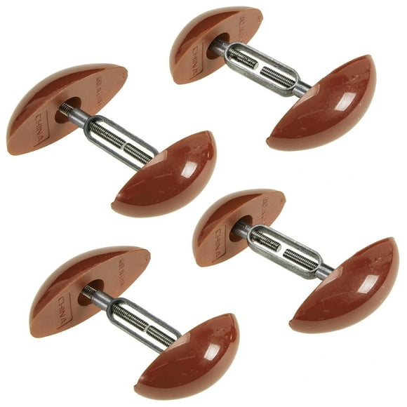 Civière pour Chaussures Totalisant 4 Civières, Extenseurs de Forme et Extenseurs de Largeur pour Chaussures Ou Bottes pour Hommes et Femmes, 2 Paires, Marron