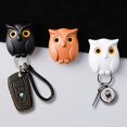 thumbnail image 3 of 3PCS Owl Key Holder Cute Magnetic Night Owl Keyring Holder, Automatic Open Close Eyes Owl Keychain Holder Wall Mounted Creative Key Hanger Holder for Home Office, 3 of 4