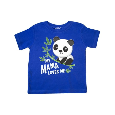 

Inktastic My Mama Loves Me- cute panda Gift Toddler Boy or Toddler Girl T-Shirt