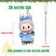 thumbnail image 4 of Labubu Pop Mart Pop Mart Ornaments, Acrylic Hanging Xmas Tree Decoration Home Car Backpack Pendant Gift For Kids I, 4 of 5