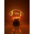 thumbnail image 6 of American Football Sports Fan Team Sports Themed Ball Lamp Night Light LED Personalized Free Name Room Man Cave Decor 16 Colors & Remote, Made in America! (New England), 6 of 7