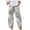 White, variant on Fesfesfes Women Pant Fashion Casual Linen Printed Striped Cropped Trousers Splicing Straight Leg Pants Pencil Pants On Sale