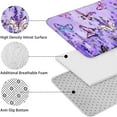 thumbnail image 5 of Purple Lavender Butterfly Scene Bathroom Rugs Sets 3 Piece,Toilet Cover Set,Absorbent Non Slip Bathroom Mats Sets with U-Shaped Contour Rug Toilet Rug Set, 5 of 5
