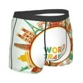thumbnail image 3 of Disketp World Travel3 Men'S Boxer Briefs,Soft And Breathable Cotton Underwear With Comfortflex Waistband, 3 of 8