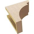 thumbnail image 6 of 5"W x 10"D x 10"H Classic Yorktown Rough Cedar Woodgrain TimberThane Corbel, Primed Tan, 6 of 6