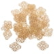 thumbnail image 4 of Lote de 50 piezas de conectores huecos de filigrana, colgantes y accesorios para el cabello (DIY). Oro, 4 of 9