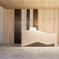 thumbnail image 4 of Advisory Banco Reception Desk Shop Front Desk Podium Register Conference Reception Desk Beauty Salon Schreibtisch Bar Furniture My Lux Decor Round, 4 of 7
