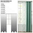 thumbnail image 4 of Mainstays Metallic Blackout Window Curtains Panel Set, Green Sage, 27.5" W x 84" L, 4 of 7