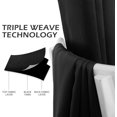 thumbnail image 4 of sasyxdc White Curtains Bedroom Curtains 63 inch Length Grommet Room Darkening Curtains for Living Room Vertical Blinds Privacy Thermal Insulated Curtains  1 Curtain Panel  52 x 63 Inch  P, 4 of 9