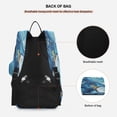 thumbnail image 4 of 2 Racquet Holder Tennis Backpack Tennis Racket Covers Gym Bags Blue Golden Fluid Marbled, 4 of 8