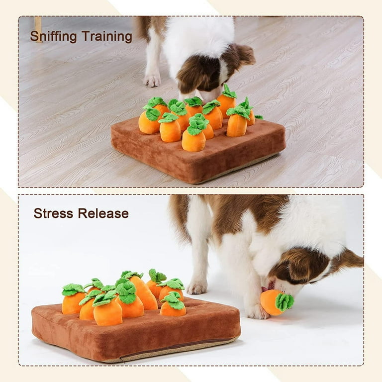 Dog Sniffing Toys Hide and Seek Tissue Box Snuffle Dog Toy Interactive Treat  Dog Feeder Pet Toys Nosework Training Toy for Cats
