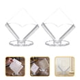 thumbnail image 3 of 2 Pcs Napkin Box Holder Silverware Home Holders Transparent, 3 of 8