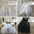thumbnail image 4 of Efavormart 5PCS Ivory Bridal Wedding Party Lace And Tulle Tutu Chair Covers Dinning Event Slipcover For Banquet Catering, 4 of 5