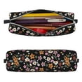 thumbnail image 2 of Fotbe Daisies Flowers Pattern Leather Pencil Case, Pencil Pouch with Durable Zipper, Compact and Stylish Organizer for Stationery, Art Supplies, Travel Essentials, 2 of 7