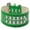 Emerald Green, variant on Two Row Pearl And Pink Crystal Size Ice Cream Dog Collar Size 20 Blue