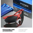 thumbnail image 5 of Xagger Polarized Lightweight UV400 Wrap Around Sport Sunglasses for Men Women Baseball Softball Running Glasses, 5 of 6
