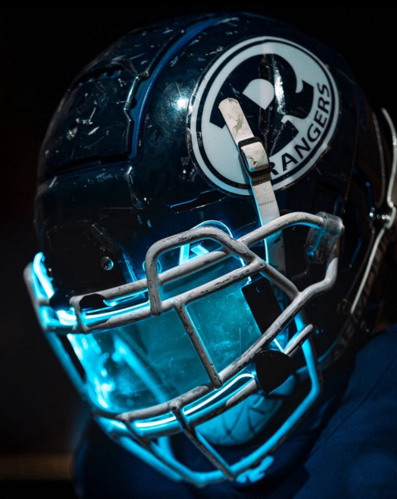 GalaxyVisors LED Football Visor – Rechargeable Light-Up Visor