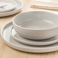 thumbnail image 5 of Vancasso, 16-Piece Stoneware Dinnerware Sets, Light Grey Dinner Set, Service for 4, 5 of 7