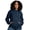 Indigo Heather, variant on Unisex Ultimate CVC Hooded Sweatshirt, 60/40 Cotton/Polyester Winter Fleece Pullover Hoodies (Indigo Heather, L)