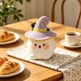 thumbnail image 3 of Whyan Cute Halloween Pumpkin Mug with Lid, 320ml Ceramic Coffee Cup, Heat-Resistant Handle, for Home Office Daily Use, Fun Fall Gift, 3 of 6