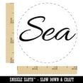 thumbnail image 2 of Sea Fun Text Self-Inking Rubber Stamp Ink Stamper - Sky Blue Ink - Small 3/4 Inch, 2 of 7