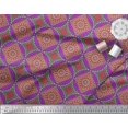 thumbnail image 3 of Soimoi Poly Georgette Fabric Floral Mandala Print Fabric by Yard 42 Inch Wide, 3 of 3