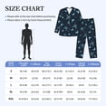 thumbnail image 4 of Balery Beautiful Butterflies Pijama para Hombre de Dos Piezas con Manga Larga, Conjunto de Dormir y Descanso Suave con Bolsillos-X-Large, 4 of 7