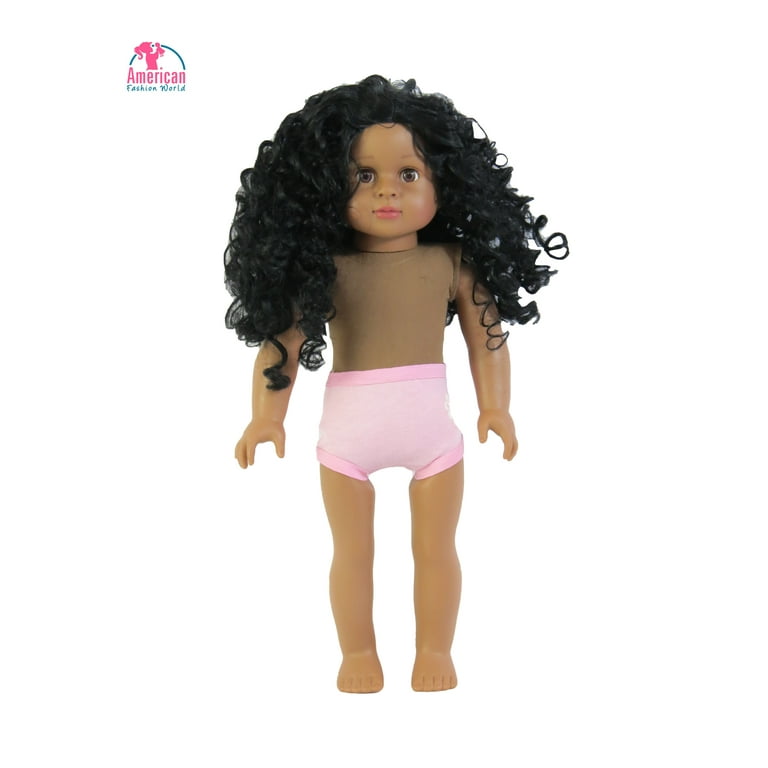 18″ Kayla Doll – Straight Black Hair & Brown Eyes - The Doll Boutique