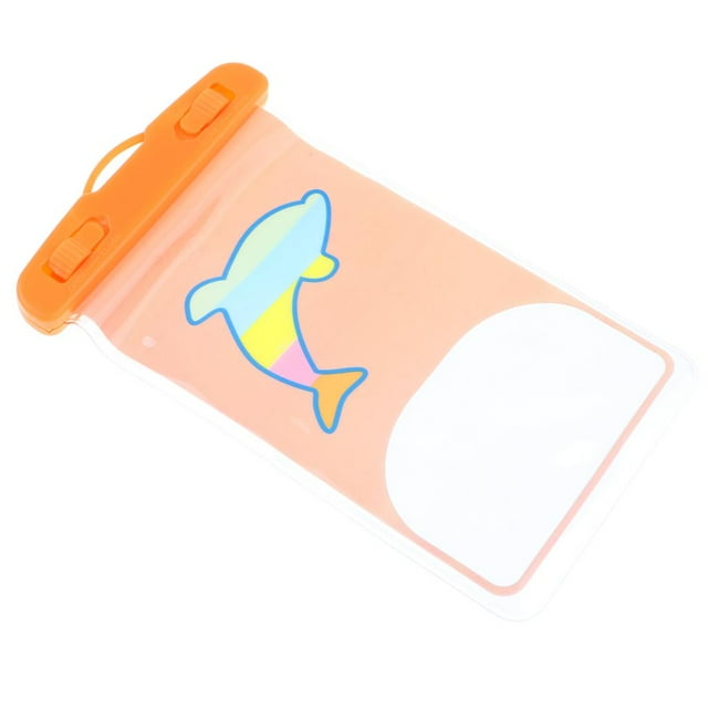 Funda impermeable para teléfono Funda anti-agua Funda para bolsa seca para HTC Delfín naranja