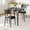 Black, variant on CuisinSmart 3 Piece Medium Density Fiberboard Space Saving Dining Table with Chair Brown